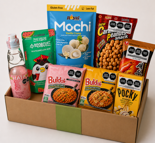 Snackbox Party Snackura — caja de snacks asiáticos, variante mediana